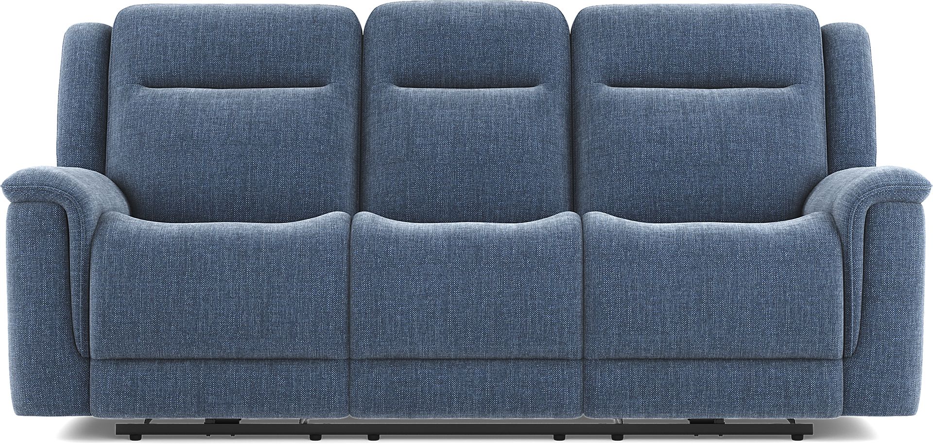 Meadow Park Cobalt Dual Power Reclining Sofa - Image 1