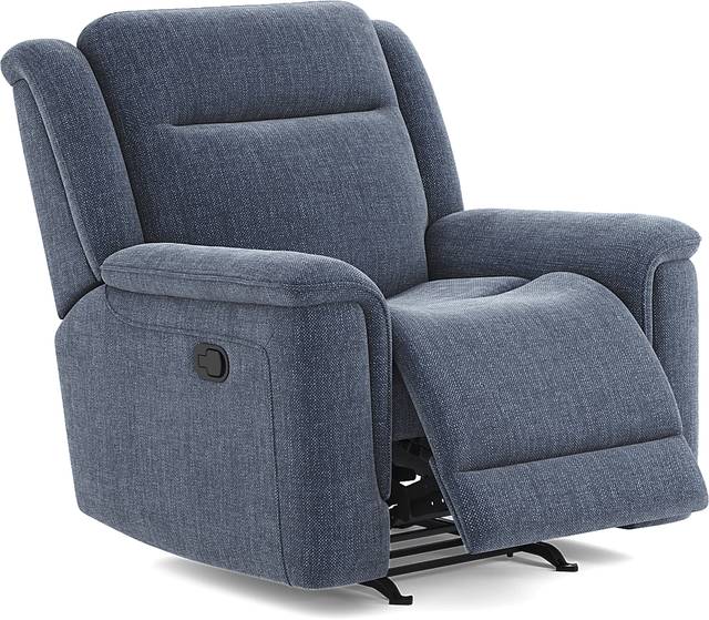 Meadow Park Cobalt Glider Recliner - Thumbnail - Image 1