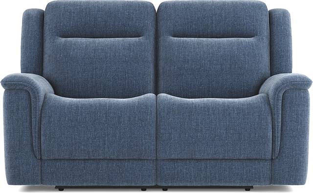 Meadow Park Cobalt Reclining Loveseat - Thumbnail - Image 3