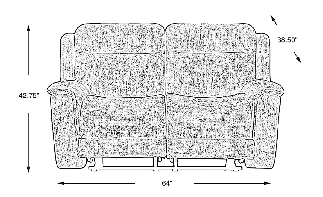 Meadow Park Non-Power Reclining Loveseat