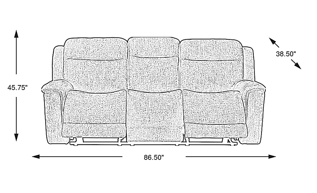 Meadow Park Non-Power Reclining Sofa