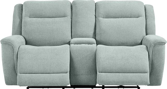 Meadow Park Seafoam 3 Pc Dual Power Reclining Living Room - Thumbnail - Image 8