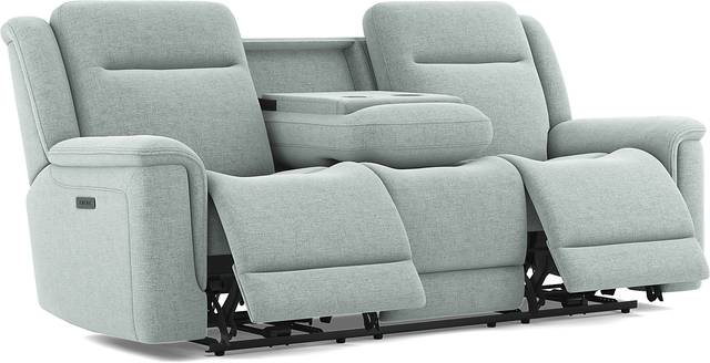 Meadow Park Seafoam 2 Pc Living Room with Dual Power Reclining Sofa - Thumbnail - Image 3