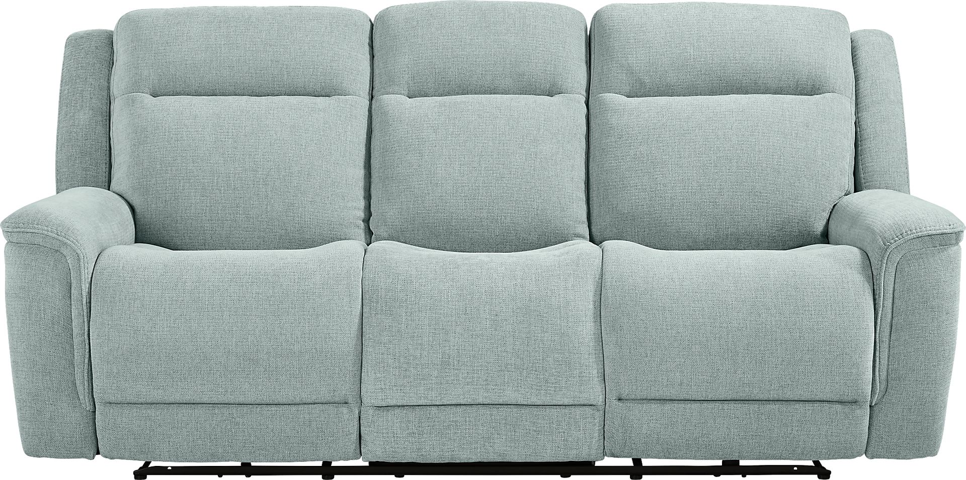 Meadow Park Seafoam Dual Power Reclining Sofa - Image 3