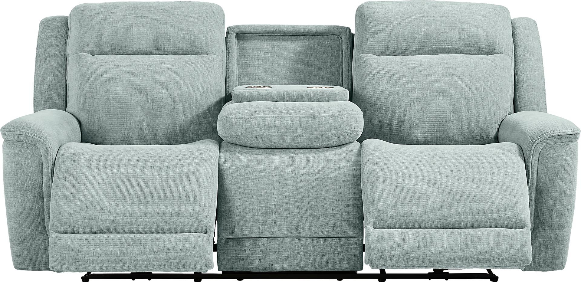 Meadow Park Seafoam Dual Power Reclining Sofa - Image 4