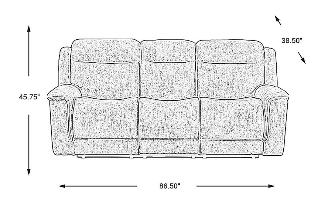 Meadow Park Dual Power Reclining Sofa