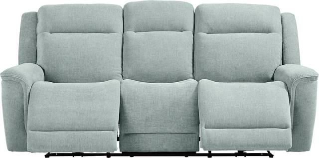 Meadow Park Seafoam Dual Power Reclining Sofa - Thumbnail - Image 1