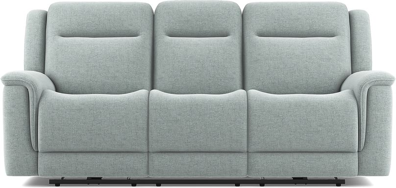 Meadow Park Seafoam Dual Power Reclining Sofa