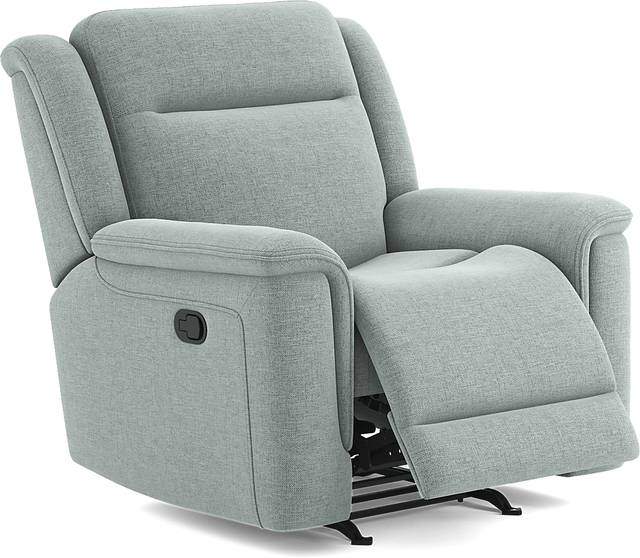 Meadow Park Seafoam Glider Recliner - Thumbnail - Image 1