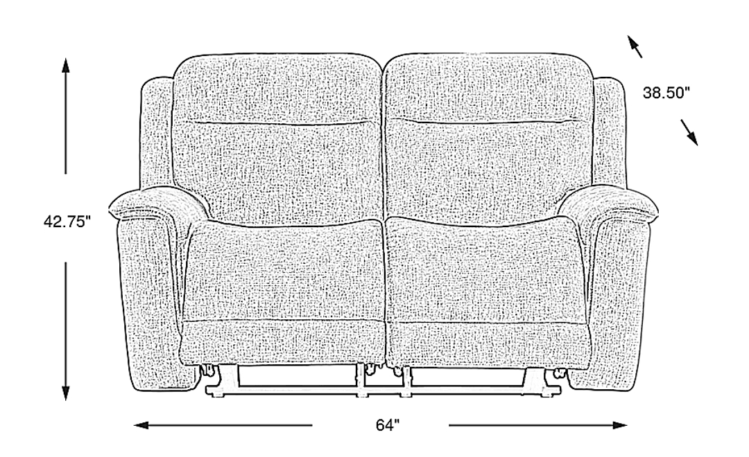 Meadow Park Non-Power Reclining Loveseat
