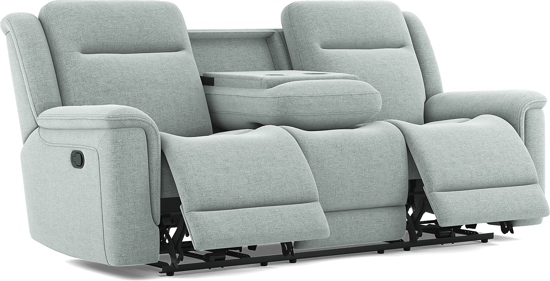 Meadow Park Seafoam 5 Pc Reclining Living Room - Image 3