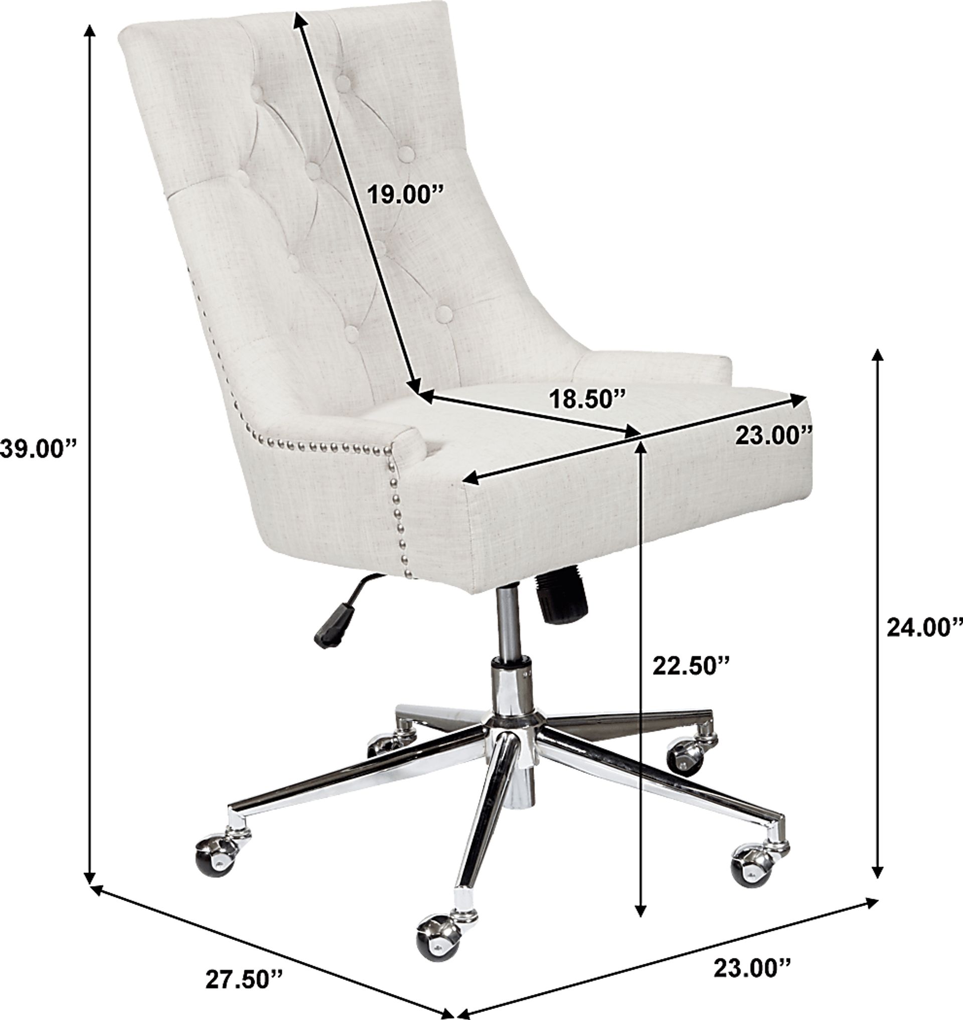 Mearns Beige Office Chair - Image 5