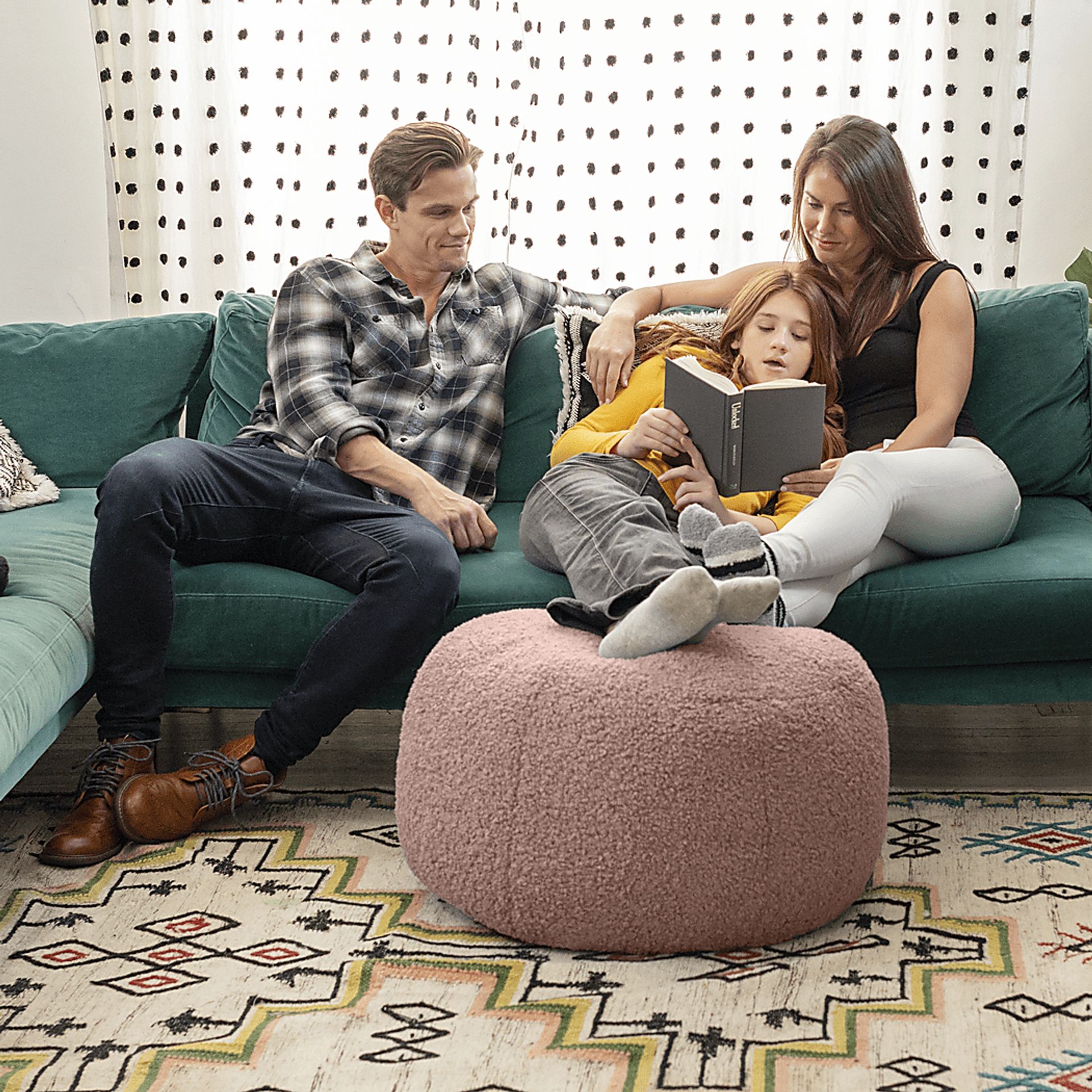 Meashi Pink Shealing Pouf - Image 4