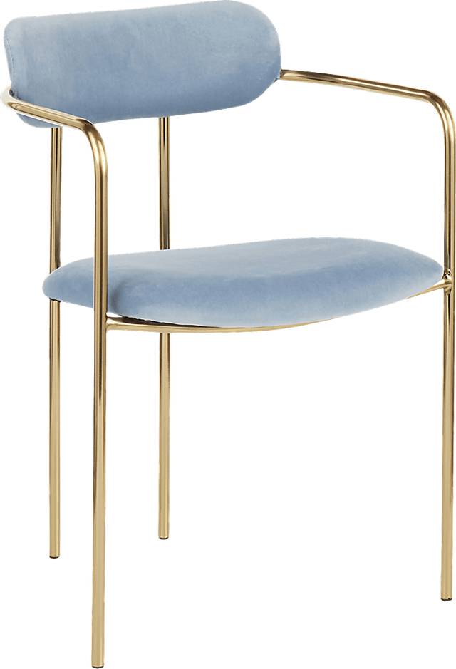Meckling Blue Arm Chair, Set of 2 - Thumbnail - Image 2