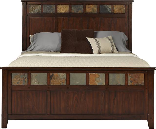 Medford Lakes Brown 3 Pc Queen Bed - Thumbnail - Image 1