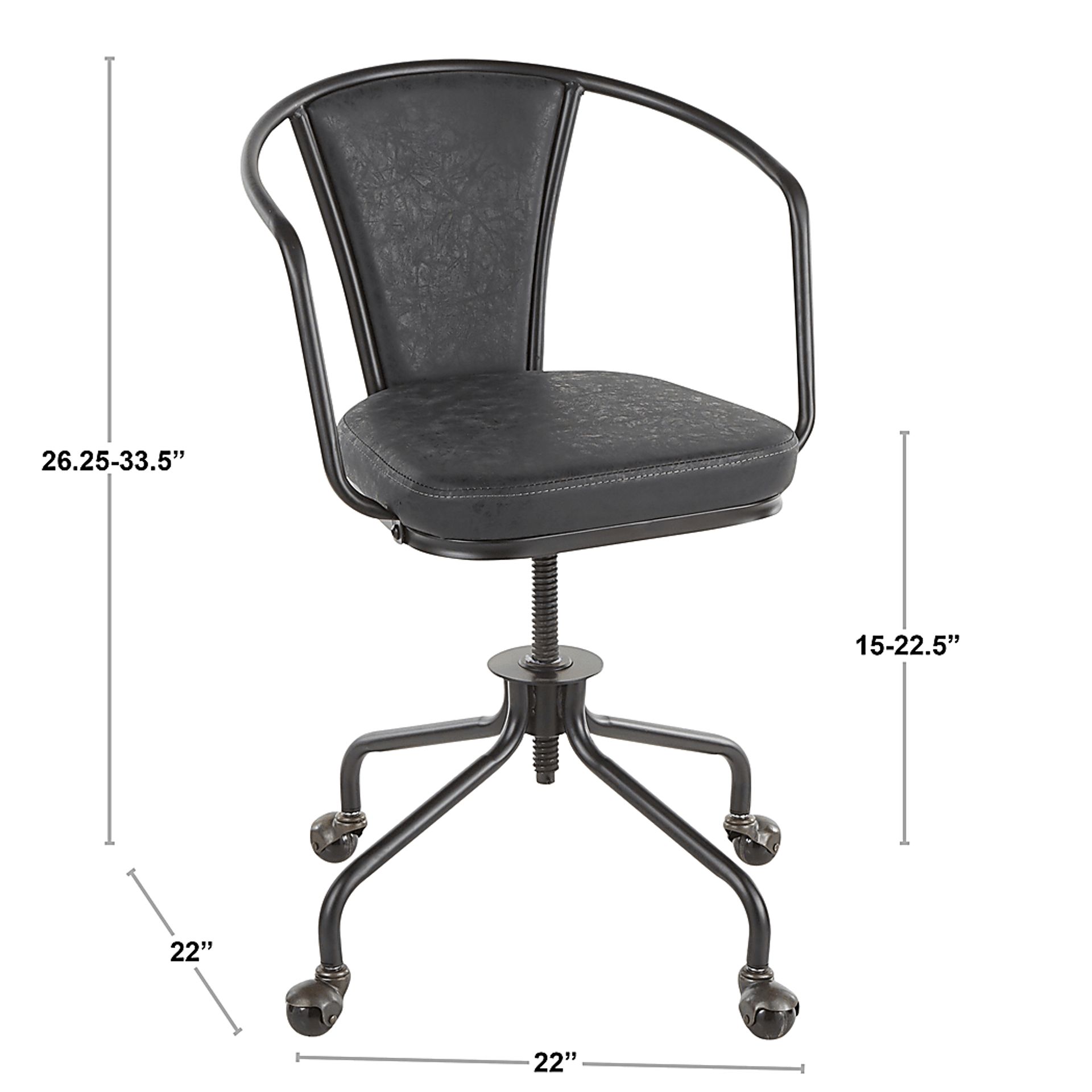 Mediamolle Gray Office Chair - Image 10