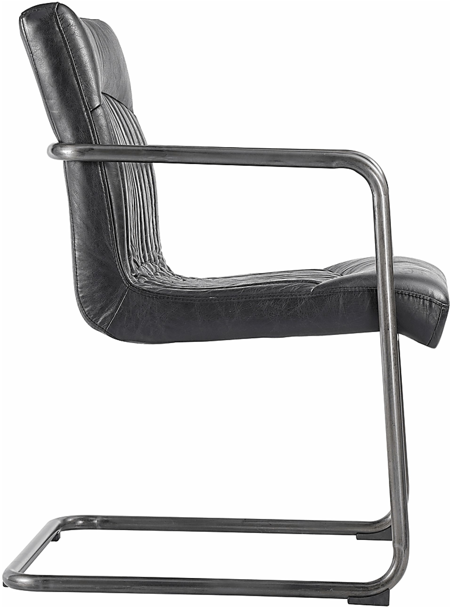 Medill Black Arm Chair, Set of 2 - Image 3