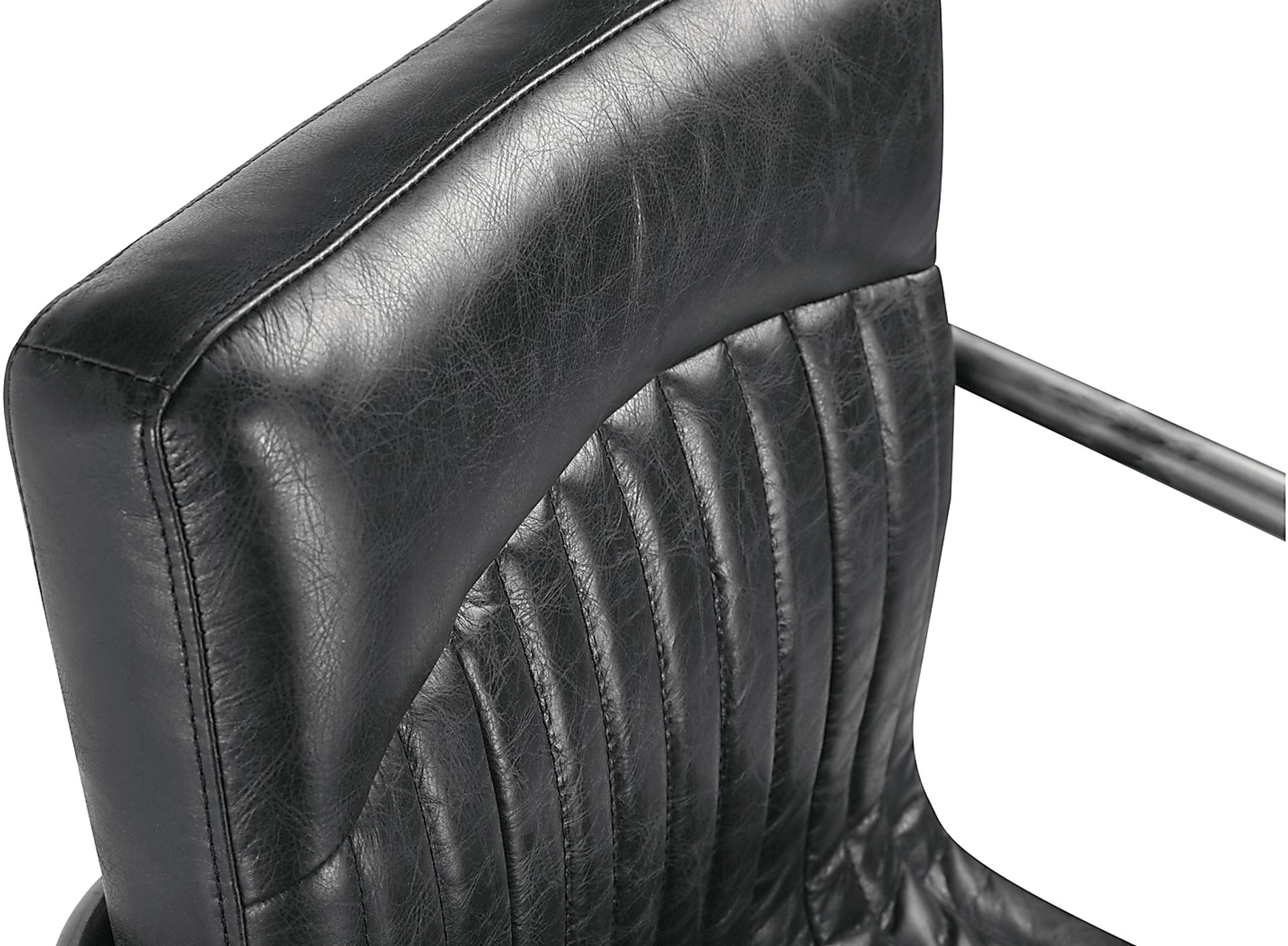 Medill Black Arm Chair, Set of 2 - Image 5
