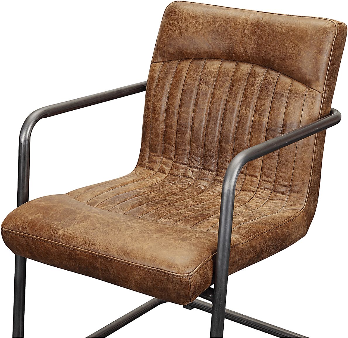Medill Brown Arm Chair, Set of 2