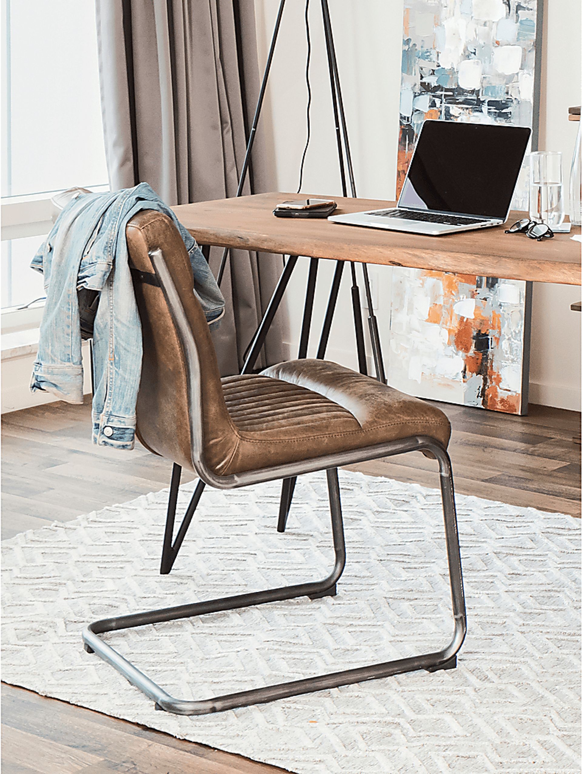 Medill Brown Side Chair, Set of 2 - Image 4
