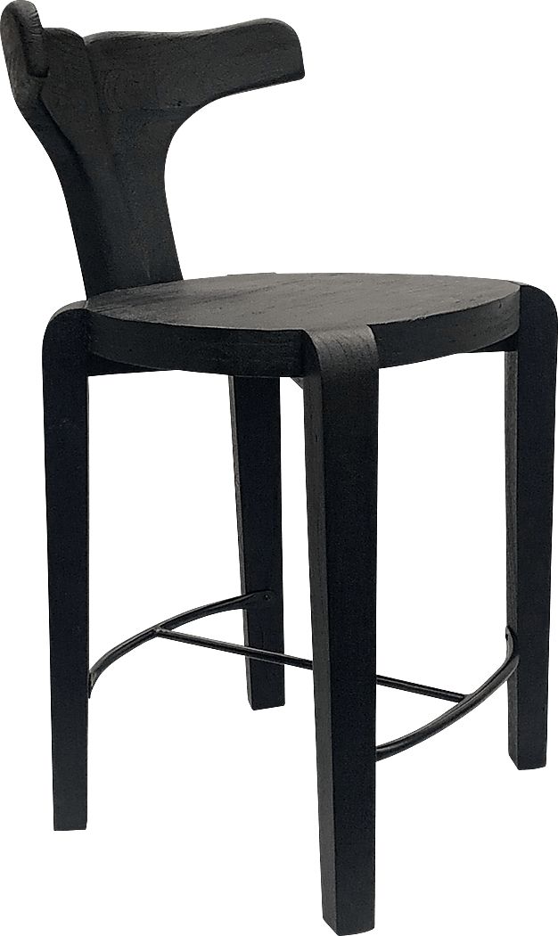 Meding Black Counter Height Stool