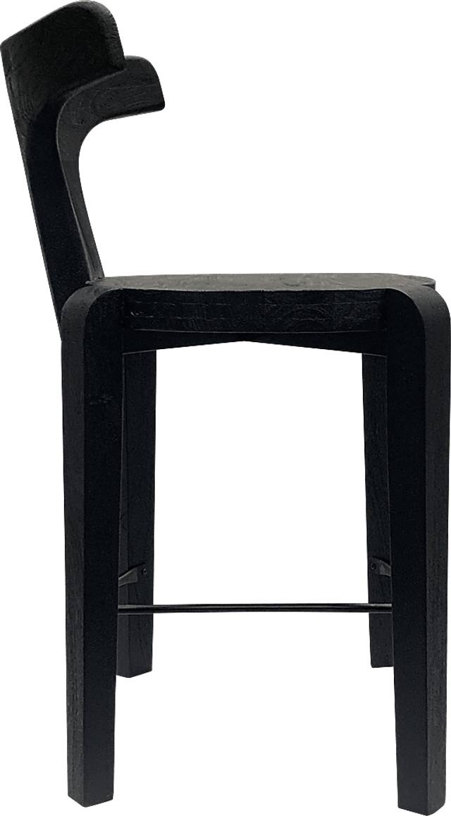 Meding Black Counter Height Stool - Thumbnail - Image 4