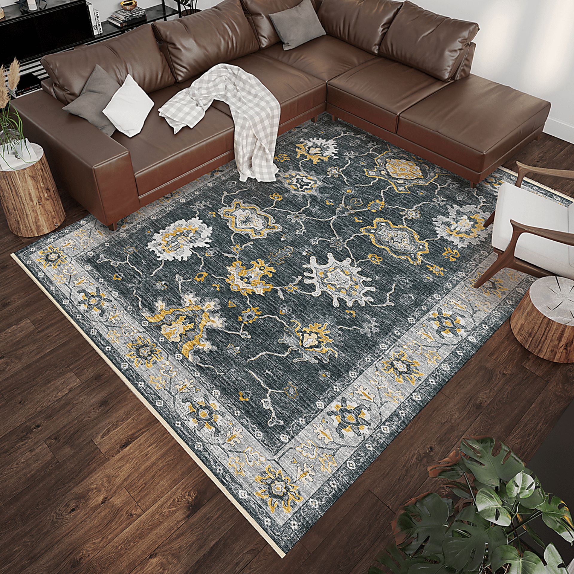 Medrick Black 8' x 10' Rug - Image 2