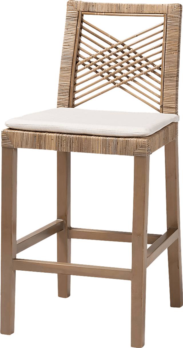 Medye Taupe Counter Stool - Thumbnail - Image 1