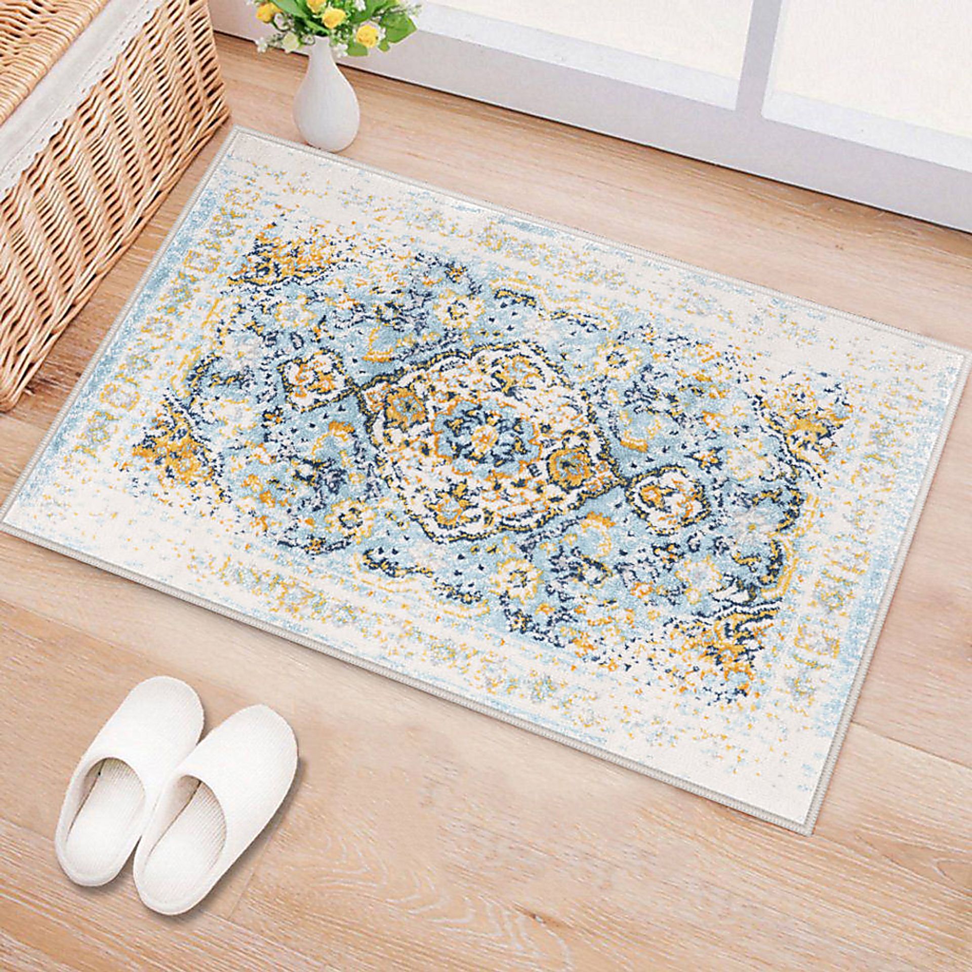 Meelan Blue 2' x 3' Rug - Image 2
