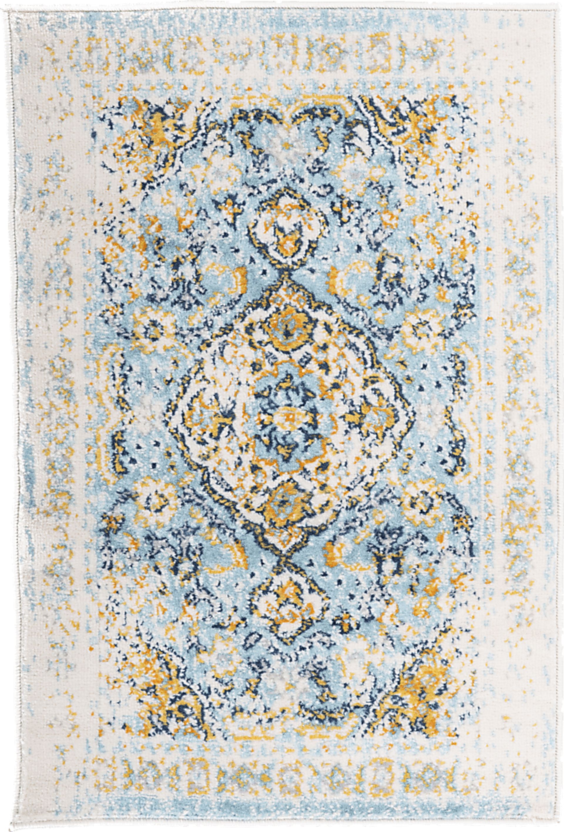 Meelan Blue 2' x 3' Rug - Image 1