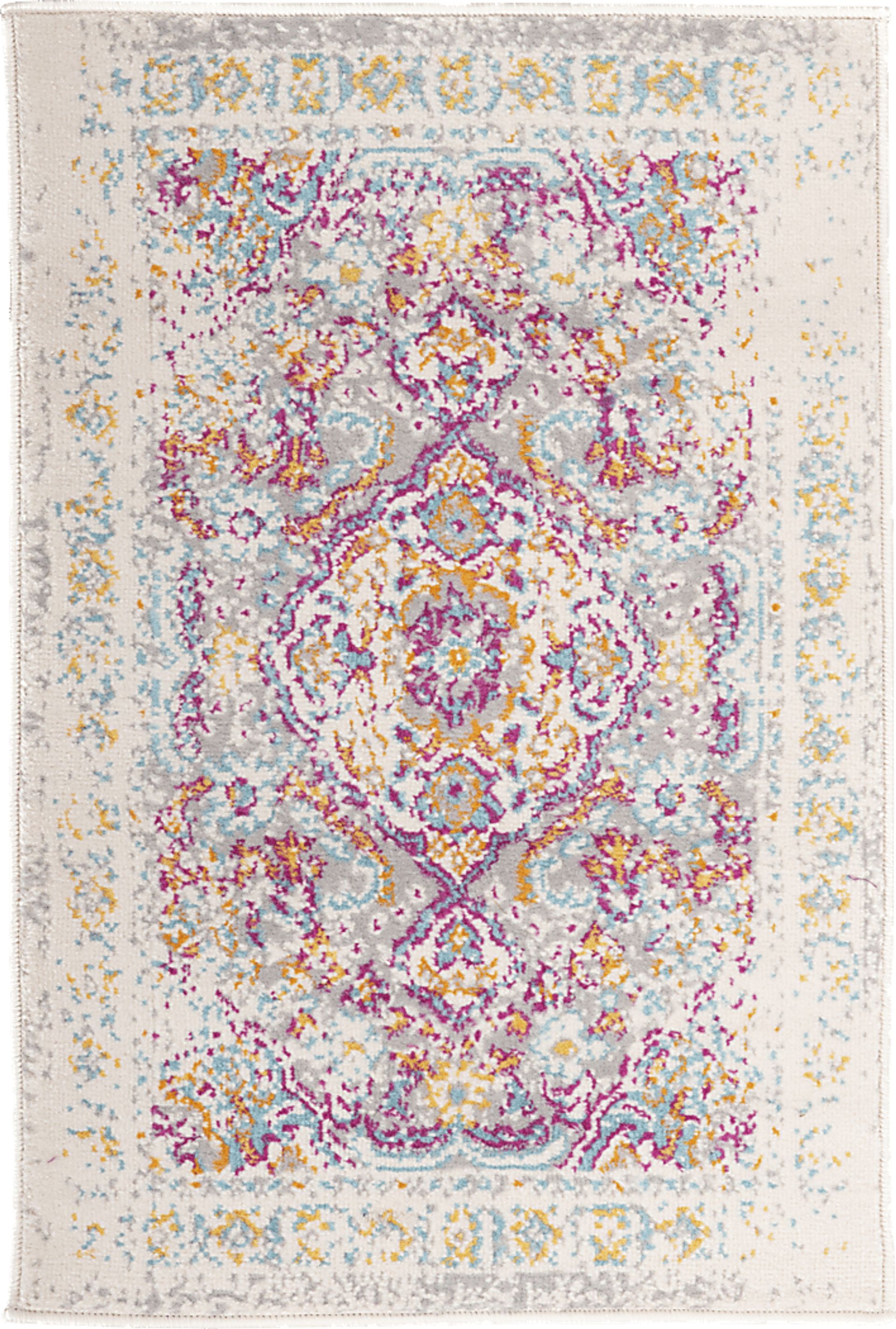 Meelan Gray 2' x 3' Rug - Image 1