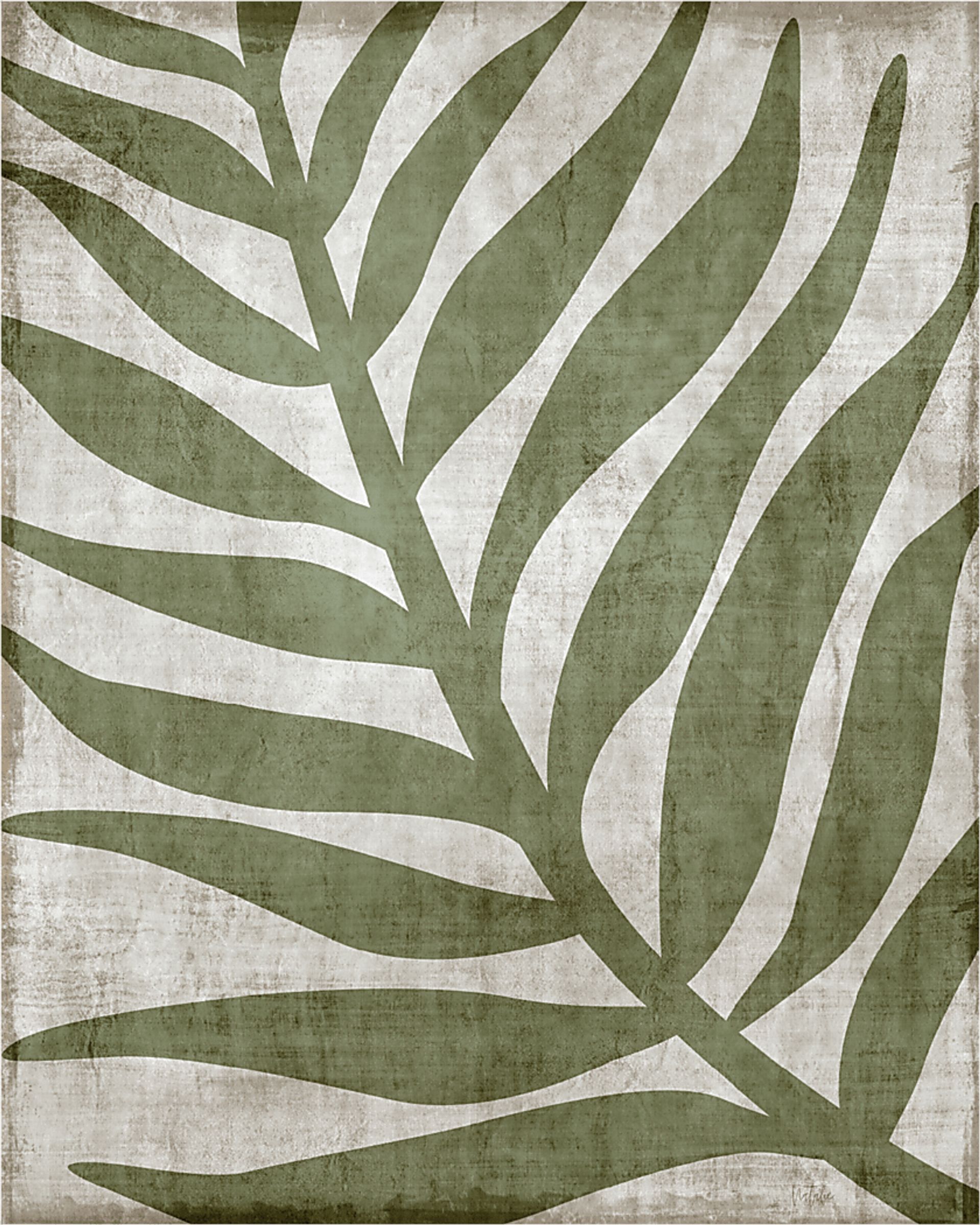 Megula Green Canvas Artwork - Image 1