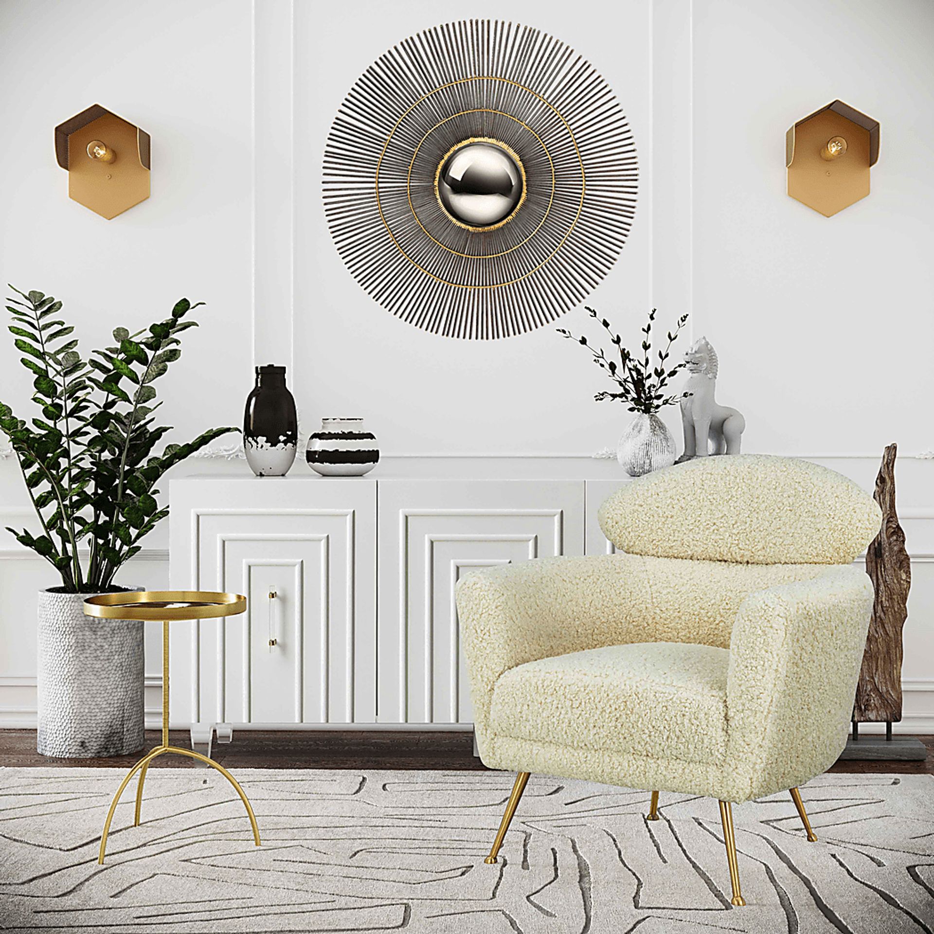 Mehlby I Beige Wall Sconce - Image 7