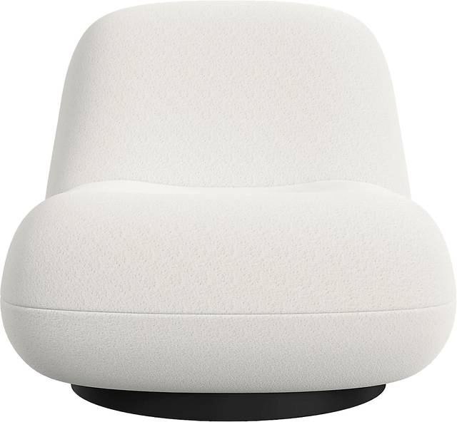 Mehlville White Swivel Accent Chair - Thumbnail - Image 5