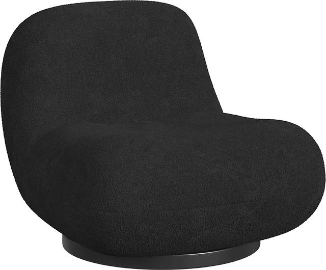 Mehville Black Swivel Accent Chair - Thumbnail - Image 1