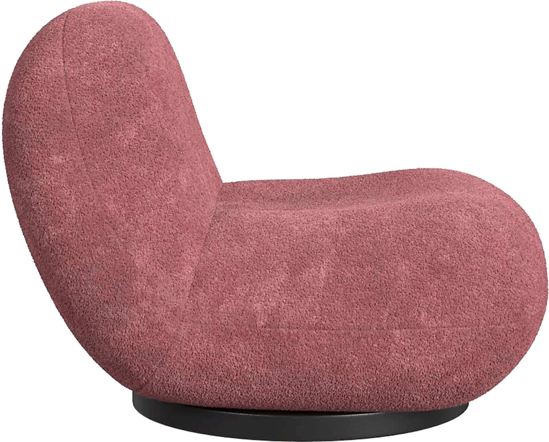 Mehville Mauve Swivel Accent Chair - Image 4