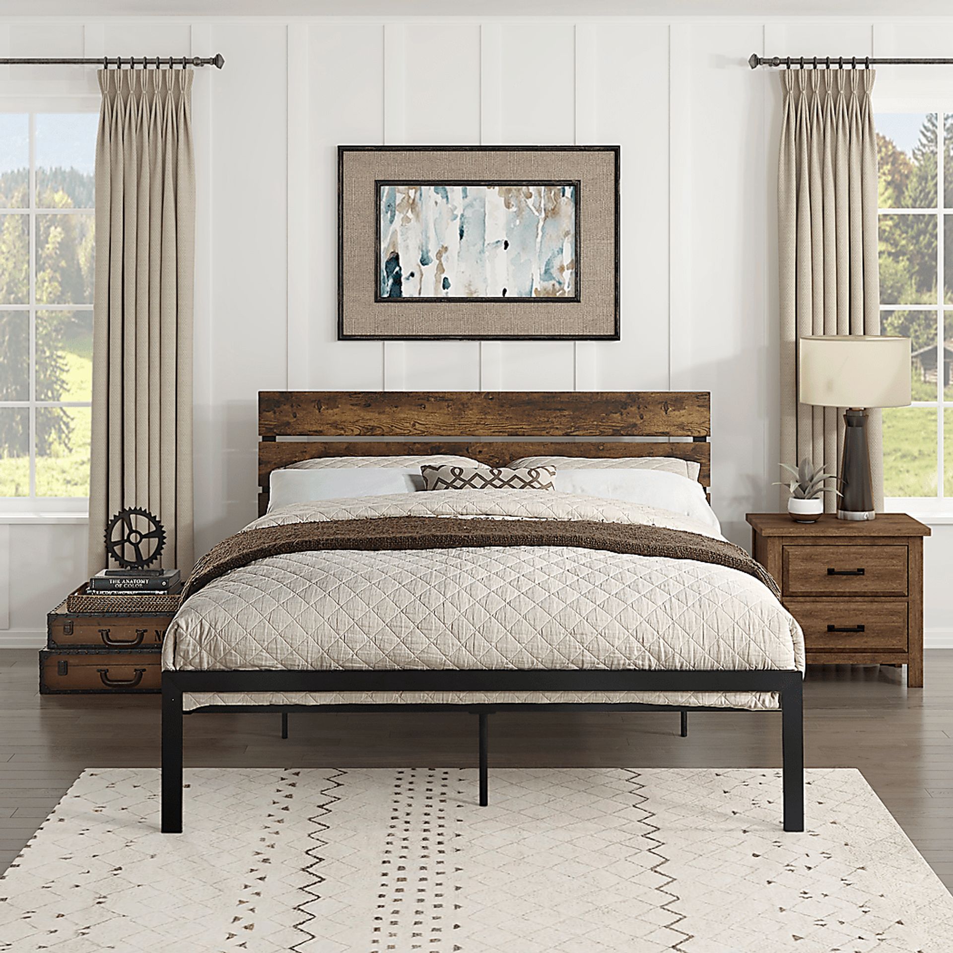 Meigs Brown Full Platform Bed - Image 2
