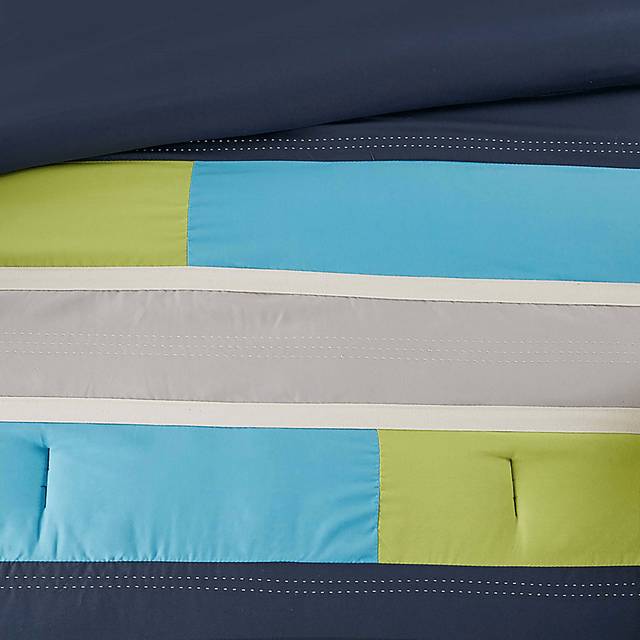 Meike Blue Twin Comforter Set - Thumbnail - Image 9