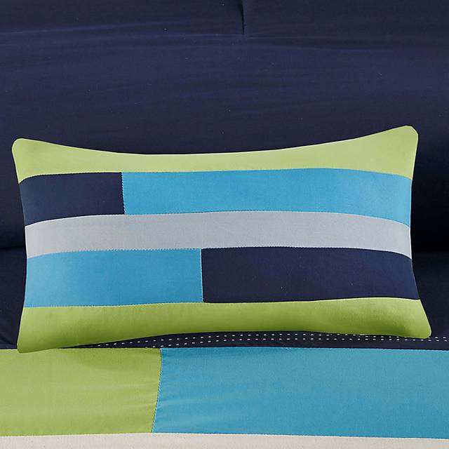 Meike Blue Twin Comforter Set - Thumbnail - Image 10