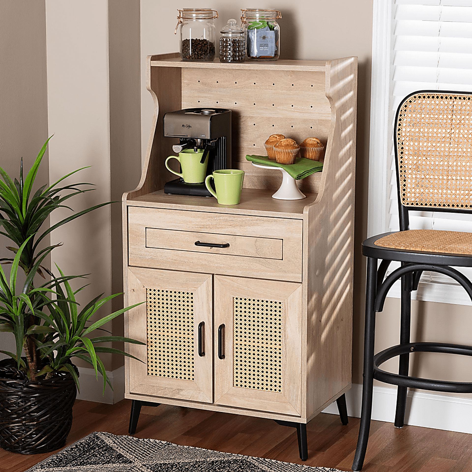 Meiney Brown Kitchen Cabinet - Image 2