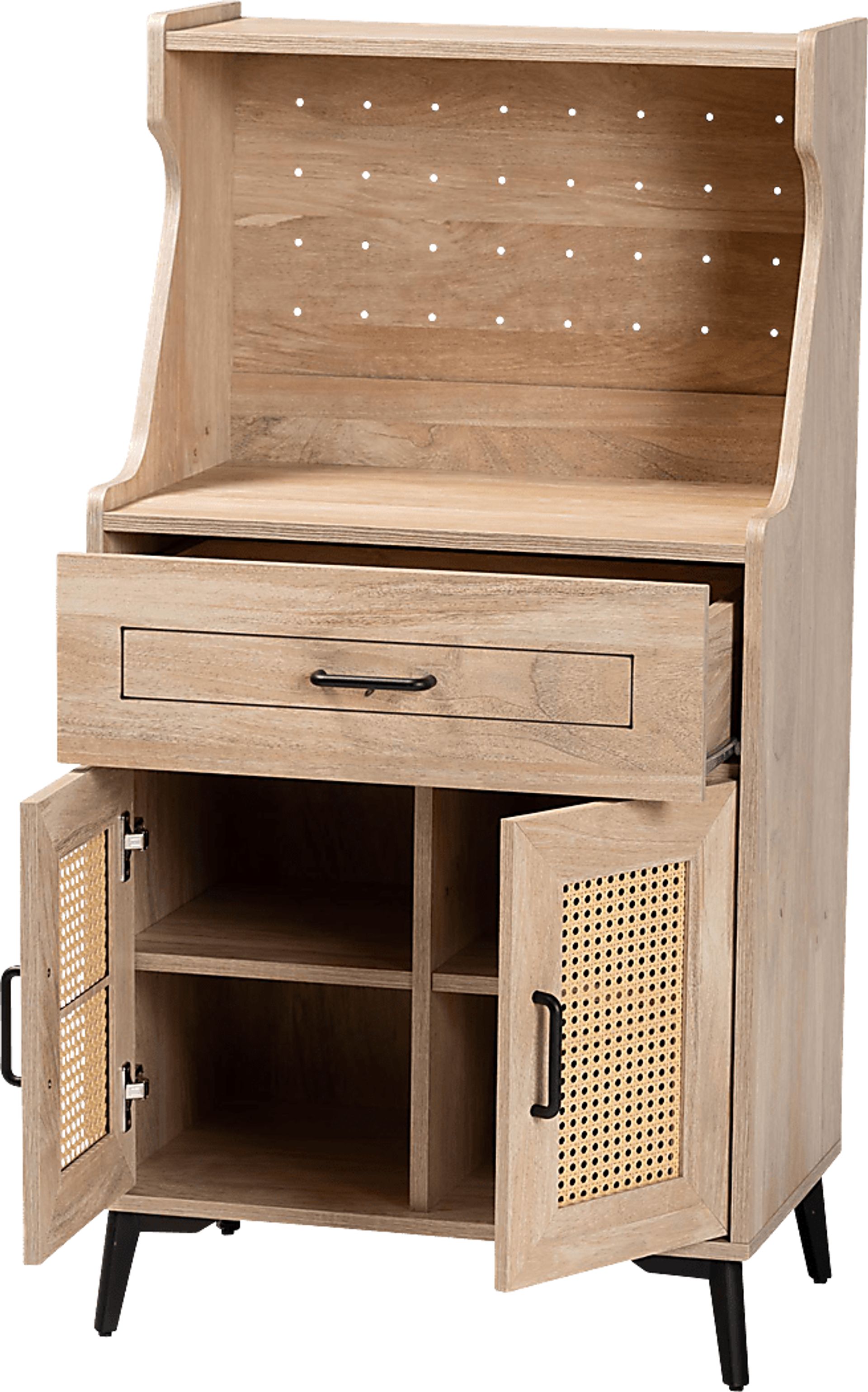 Meiney Brown Kitchen Cabinet - Image 4