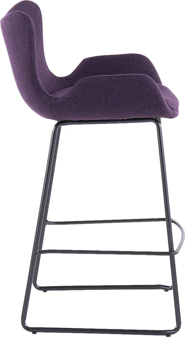 Meinhard Purple Counter Height Stool, Set of 2 - Thumbnail - Image 3