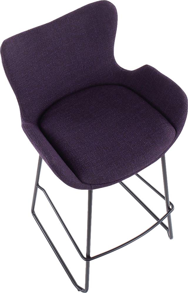 Meinhard Purple Counter Height Stool, Set of 2 - Thumbnail - Image 7