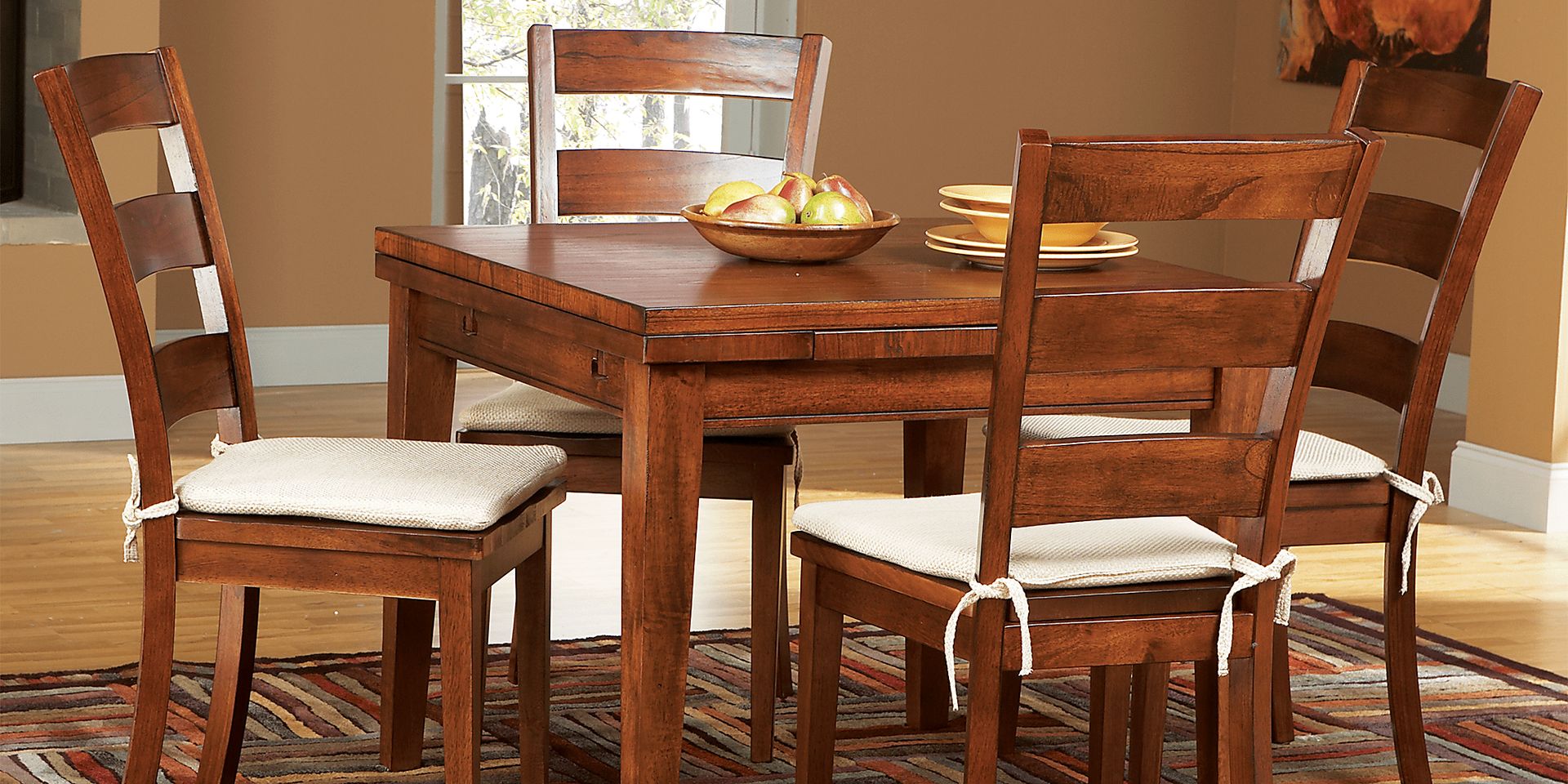 Melbourne Tobacco 7 Pc Square Dining Set - Image 1