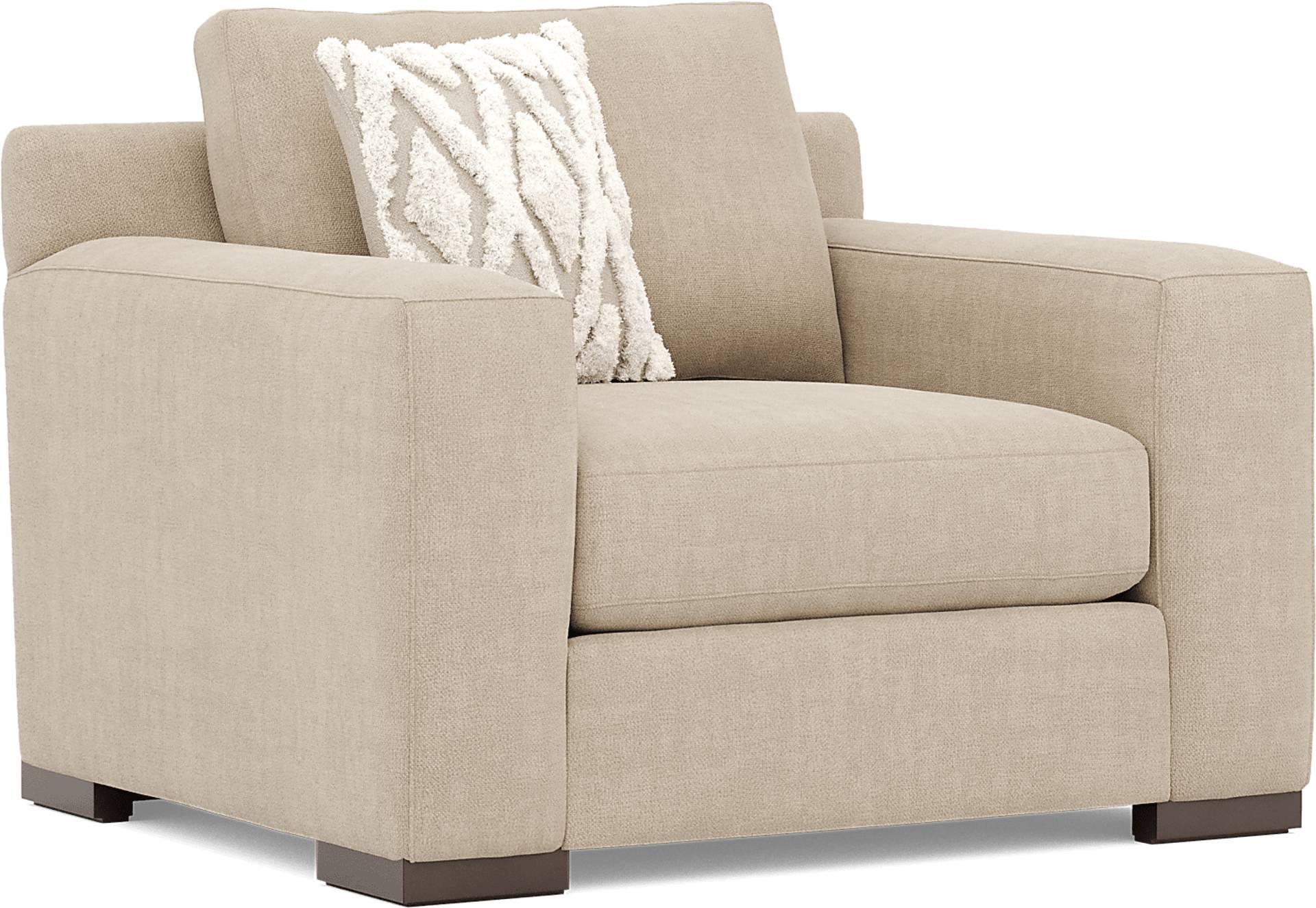 Drew & Jonathan Melbourne 3 Pc Beige Chenille Fabric Living Room Set ...