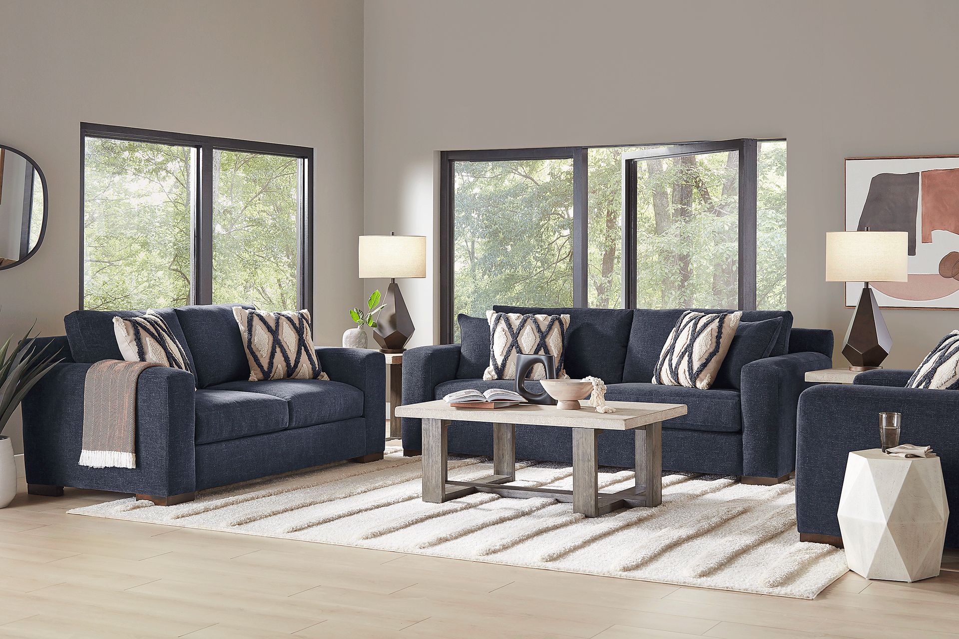 Melbourne Midnight 8 Pc Living Room - Image 1