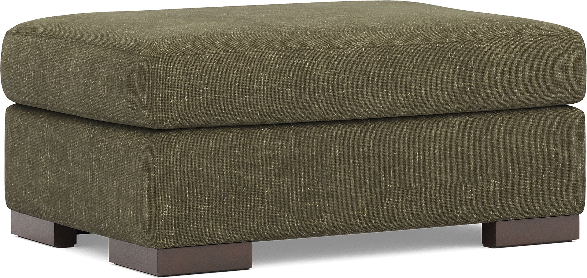 Melbourne Olive Ottoman - Image 1