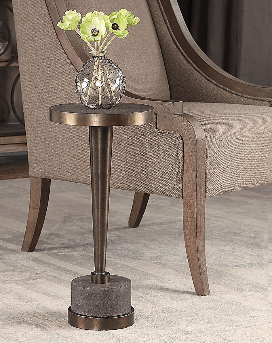 Melford Bronze Accent Table