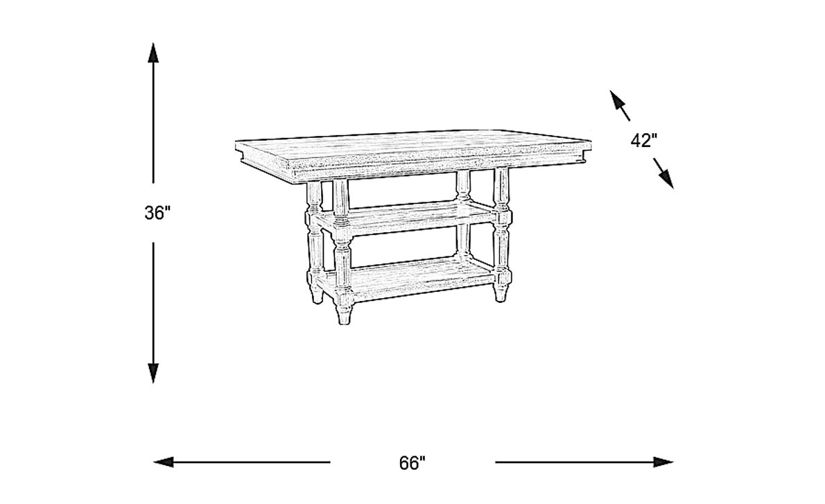 Melian Woods Brown Counter Height Dining Table Rooms To Go