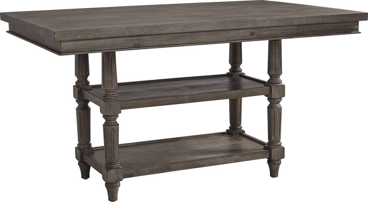 Melian Woods Brown Dark Wood Counter Height Dining Table Rooms To Go